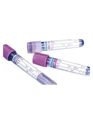 BD Plastic K2EDTA tube with Lavender Hemogard Closure x 100