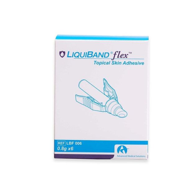LiquiBand Flex Wound Closure Solution - Single Sachet - 6 Packs