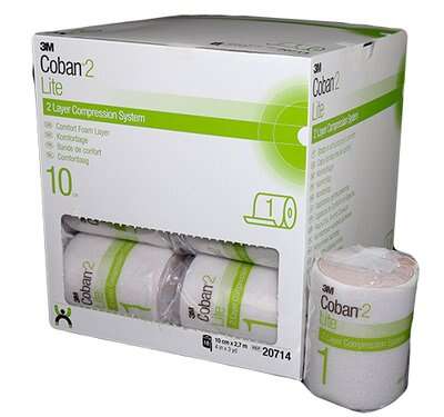 Coban 2 Layer Lite Comfort Foam Layer Box of 18