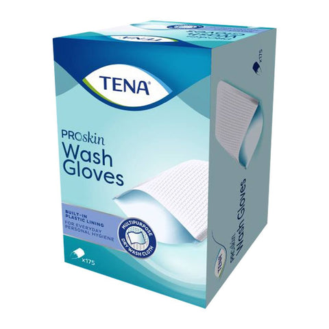 Tena Wash Glove - 175 Pack