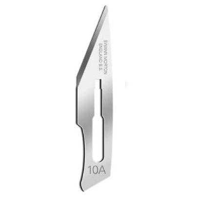 Surgical Scalpel Blade 10A - Carbon Steel - Sterile - (Pack of 100)