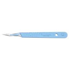 Sterile Disposable Scalpel No.10 Blade with Polystyrene Handle x 10