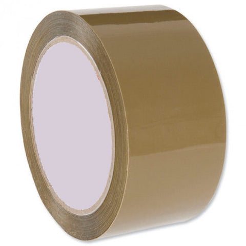 Select Low Noise Tape 50mm x66m Buff pack of 6