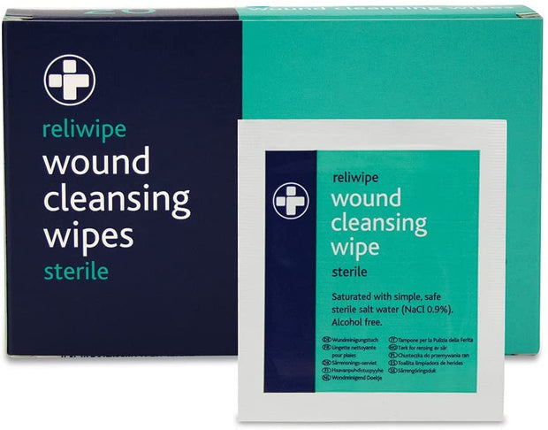 Reliwipe Moist Saline Cleansing Wipes - Per Pack of 5
