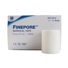 Finepore Microporous Surgical Tape - 5.0cm x 9.1m Single