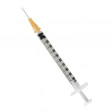 Rays 1ml Insulin Syringe & Needle 25g x 16mm x 100