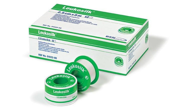 Leukosilk Smooth Pourous Adhesive Tape - 2.5cm x 4.6m SINGLE