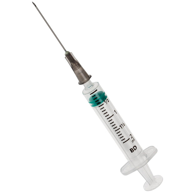 BD Emerald 2ml syringe with 22G x 1 1/4" Needle x 100