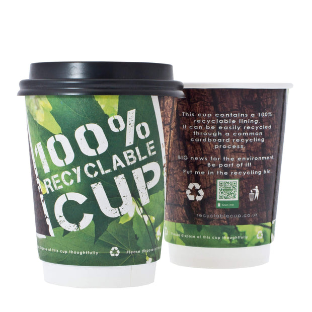 12oz 100% Recyclable Cup Double Walled for 500