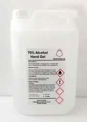 Hand sanitiser gel 70% alcohol 5 Litre