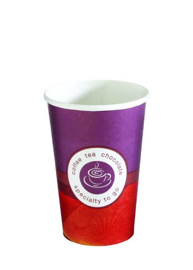 ﻿Speciality Single Walled Paper Cups 16oz Recyclable for 1000