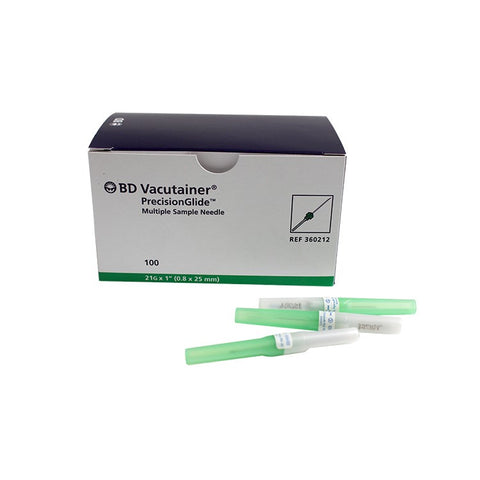BD Vacutainer Multisample Green Needle 21g 1.5" x 100
