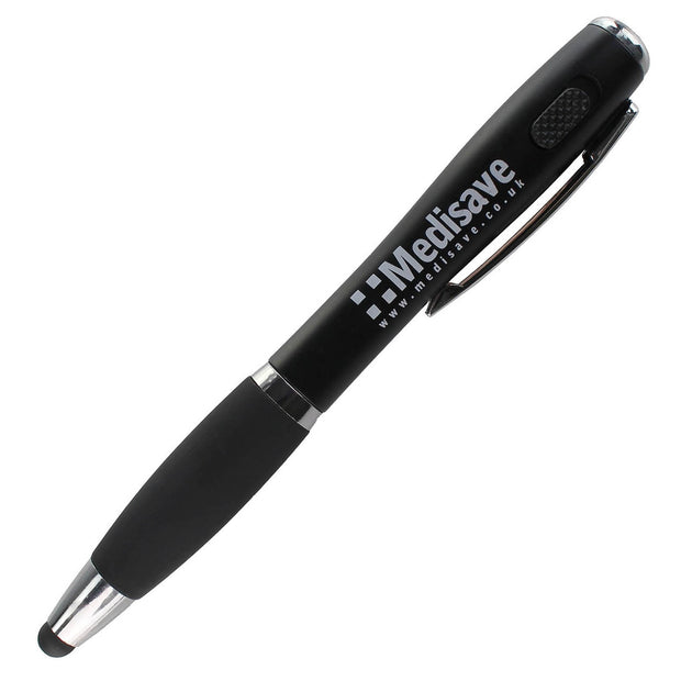LED Pen Torch / Stylus / Ballpoint 3-in-1