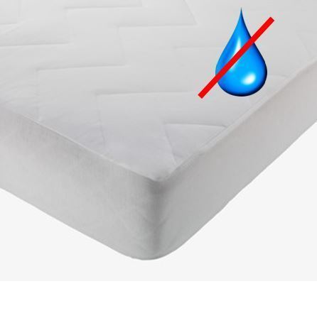 Waterproof Terry Towelling Mattress Protector White - Double Single