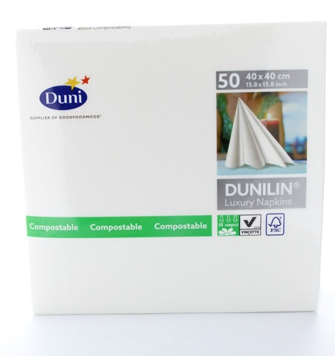Duni White Dunilin Napkin Compostable for 540
