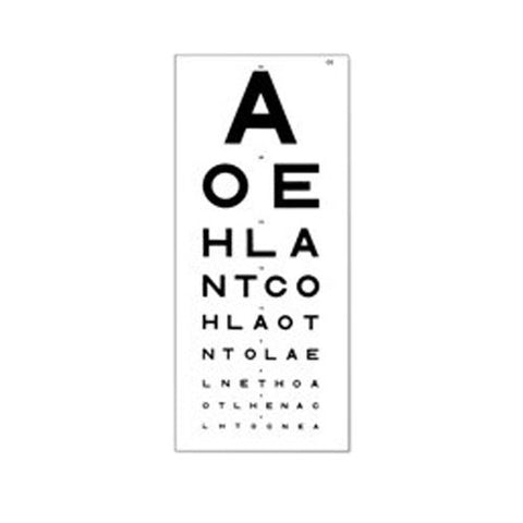H/Keeler Snellen 7.5 EFH - Direct - 6m Panel Eye Test Chart [Pack of 1]