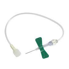 Safety Blood Collection Set, Green, 21Gx30cm, With Luer, Sterile