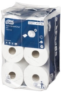 Tork Smartone Mini White 2Ply Toilet Rolls Compostable