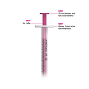 Unisharp 1ml 29G Fixed Needle Syringe: Pink - Pack Of 100