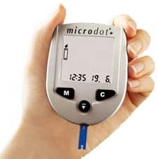Microdot Meter + Blood Glucose Test Strips [Pack of 50]