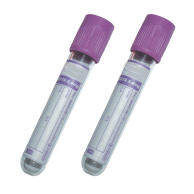 BD Vacutainer Plastic k2edta Tube 10ml With Lavender Hemogard Closure - Pack of 100