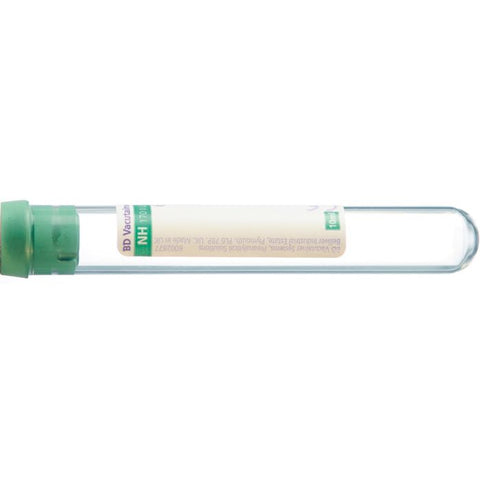 BD Vacutainer 10ml Glass Sodium Heparin Tubes - Pack of 100