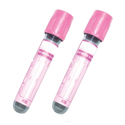 BD Vacutainer Plastic Edta Crossmatch Tube 4ml With Pink Hemogard Closure - Pack of 100