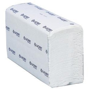 Eco Lucart Z-fold 2ply - White 22.5 x 24cm (Recycled 864042) - Pack of 200