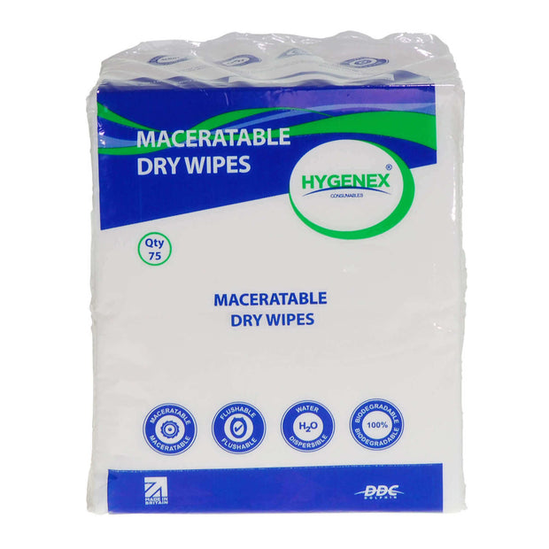Biodegradable Dry Wipes 75 Pack