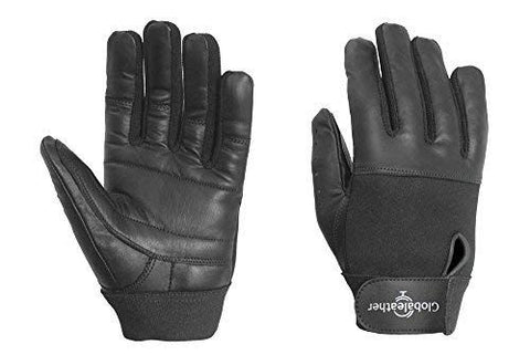 Full Finger Leather Wheelchair Gloves