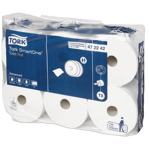 Tork SmartOne Toilet Roll Advanced 2Ply - 472242 - Case of 6 x 1150 Sheets