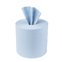 Blue 1 Ply Centre Feed Rolls Compostable