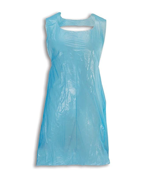 KleenMe Disposable Flat Aprons | Virgin HDPE | Pack of 100 - Blue