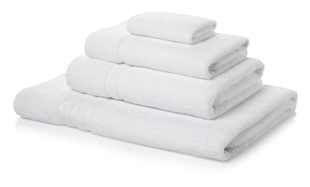 600GSM Luxury Royal Egyptian Double Yarn Towels - White  Face Cloths (Pack of 12) (33x33cm)