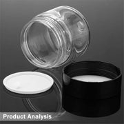 Sample Glass, Plastic, With Lid, 60 ml - Pack of 6