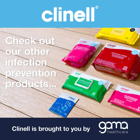 Clinell BCW100 Extra Thick  Universal Cleaning and Surface Disinfection Wipes - Pack of 100
