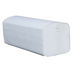 Interfold pro 2 Ply white towels 24 x 21cm - 3200 towels
