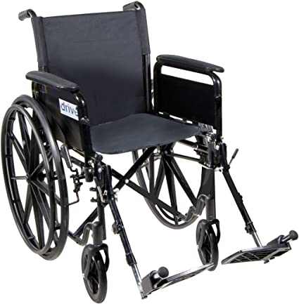 Drive Medical Silver Sport Self Propelled Wheelchair