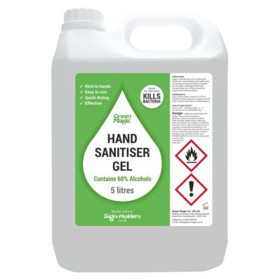 Bulk Hand Sanitiser Gel - 5 Litre