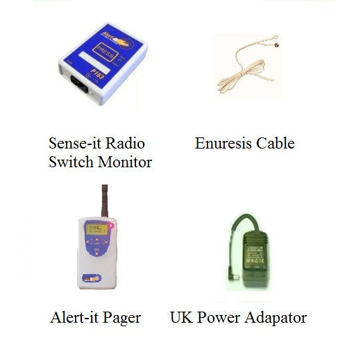Alert-it Radio Sense-it Enuresis Monitor Base System with Pager