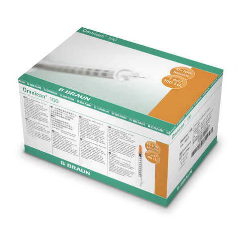 BBraun Omnican 1ml 30G insulin syringe (individually blister packed) - Pack of 100