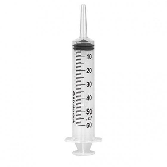 BD Plastipak 50ml Syringe Catheter Tip Box of 60