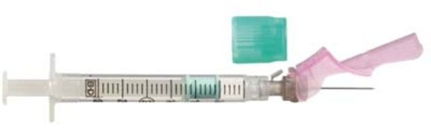 BD Preset Blood Gas Syringe 22g, Black Pack of 100