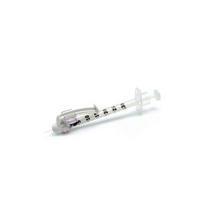 BD Safety Glide 0.5ml Insulin Syringe With Tiny Needle Technology 8mmx30g Pack of 100