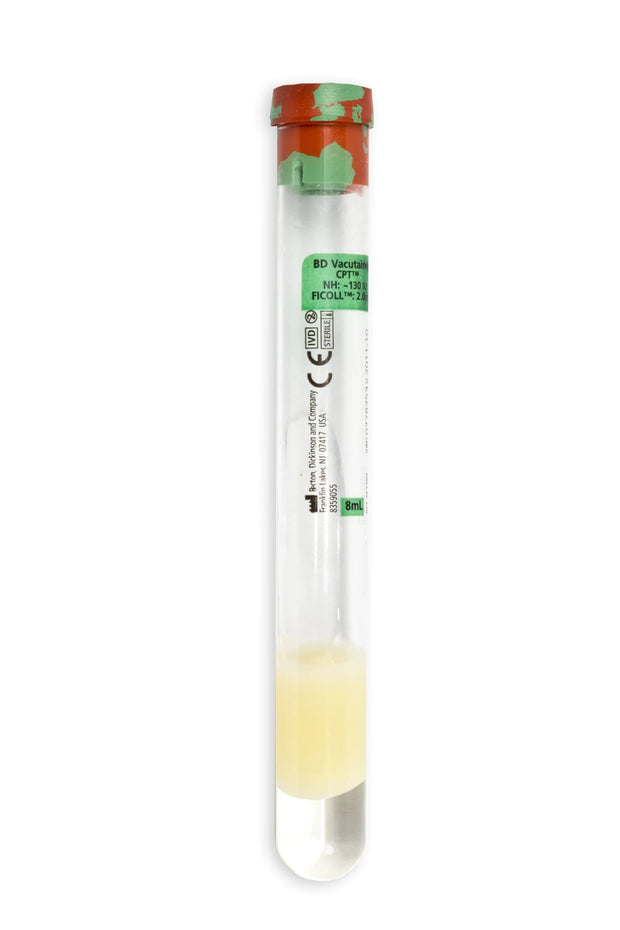 BD Vacutainer® Cpt™ Mononuclear Cell Preparation 8ml Tube - Sodium Heparin - Pack of 60