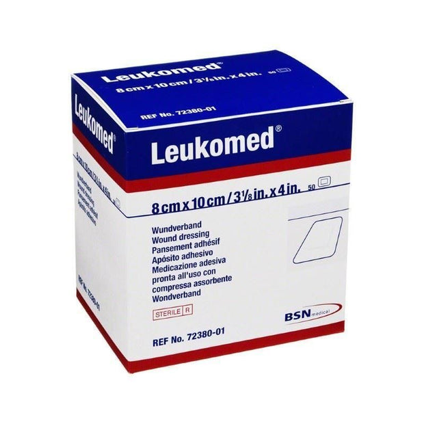 BSN Leukomed Non-Woven Wound Dressing, 8cm x 10cm, Pack of 50