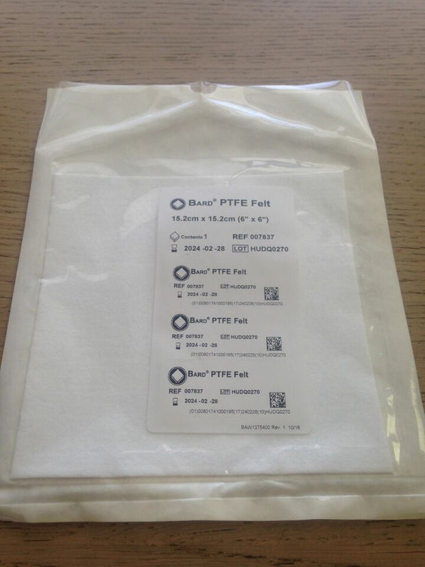 Bard Ptfe And Polyester Felts 15x15cm Case of 5