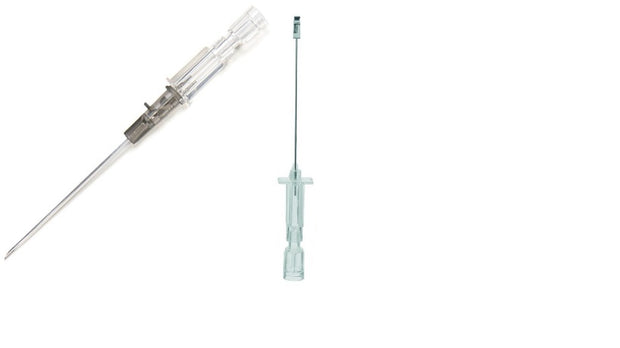 Bbraun Introcan Safety Straight Polyurethane Catheter 16ga X 2″ Grey Box of 50