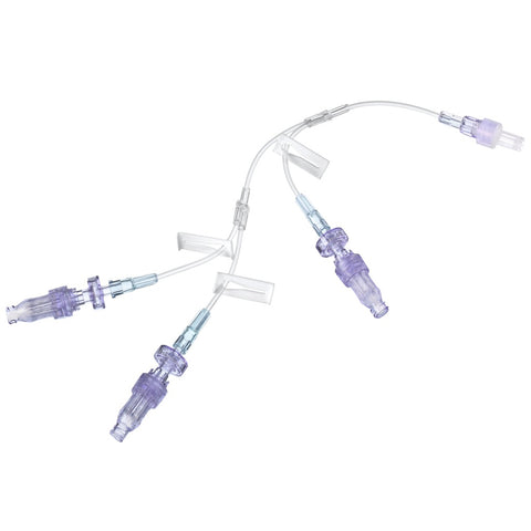 Caresite Triple Extension Set With Back Check Valves Box of 50