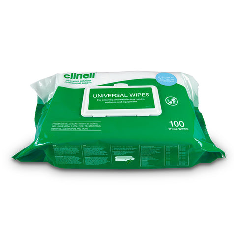 Clinell Universal Wipes - 100 Pack